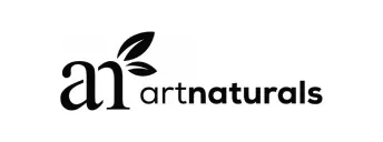 Grayscale logo of ArtNaturals, a Novobi client