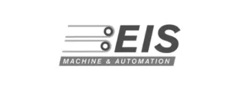 Grayscale logo of EIS Machine, a Novobi client