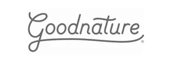 Grayscale logo of Goodnature, a Novobi client